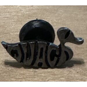 Silver Tone Pewter Decoys Duck QUACK Lapel Pin Hunter Drake Duckling Mallard